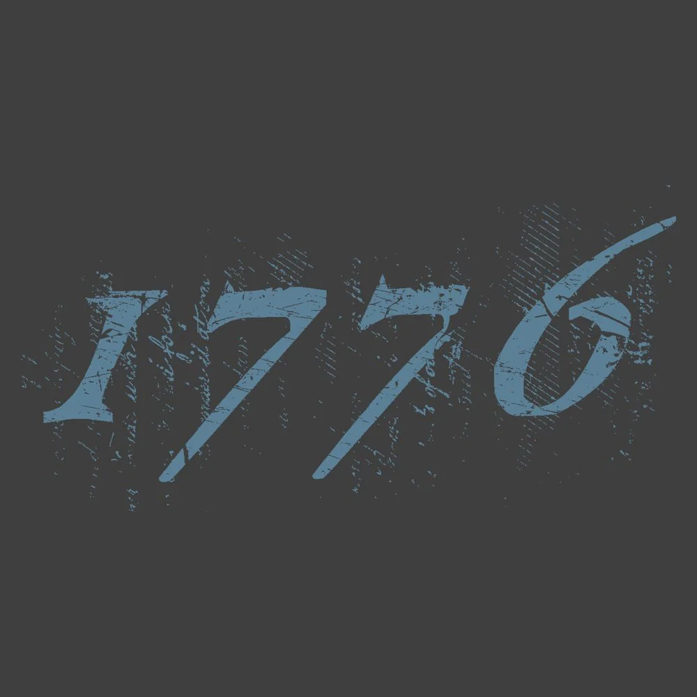 1776 Flag Hoodie - Dark Heather Gray - Image 5