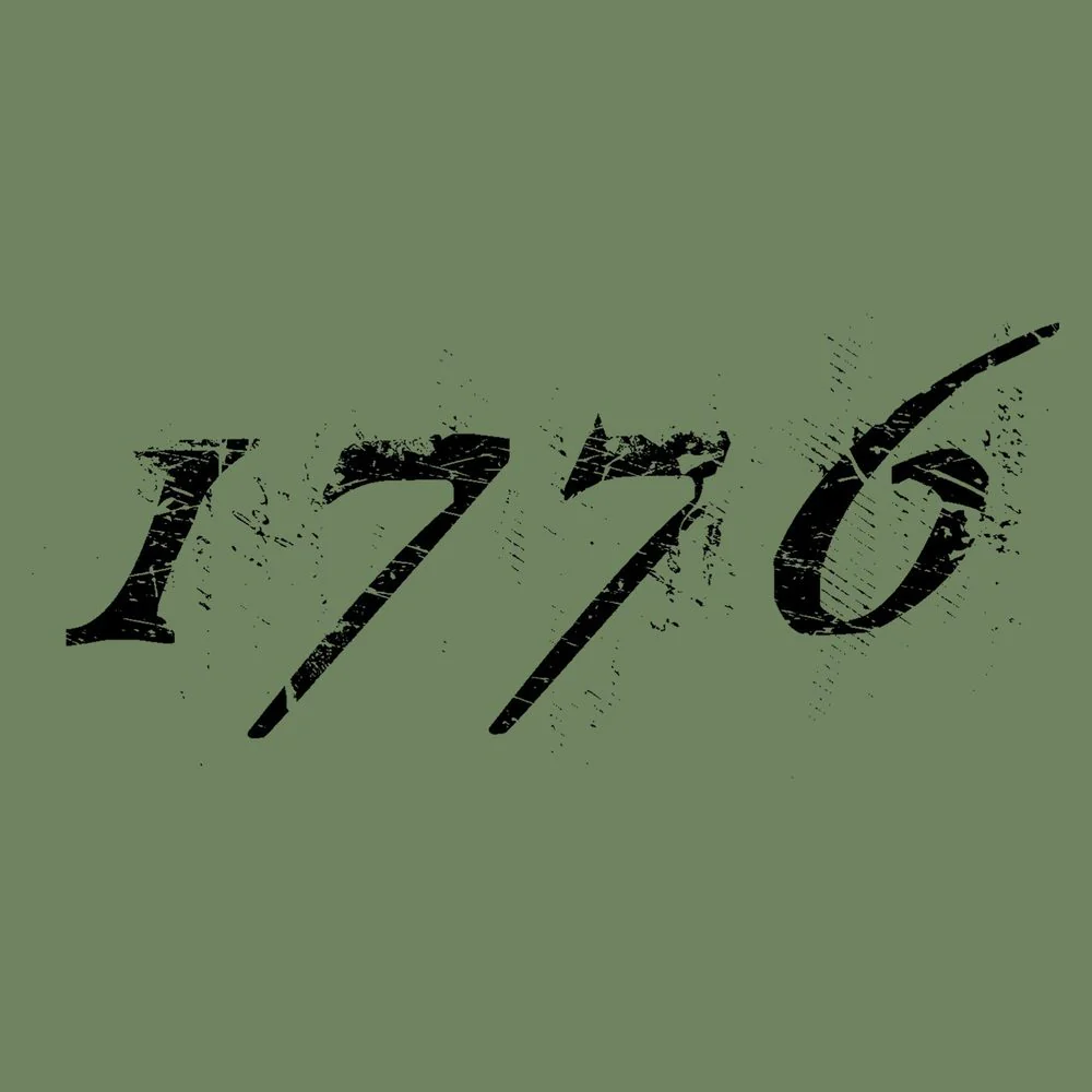 1776 Flag Hoodie - Military Green - Image 7