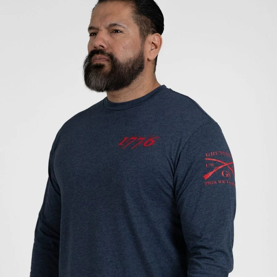 1776 Flag Long Sleeve - Navy - Image 10