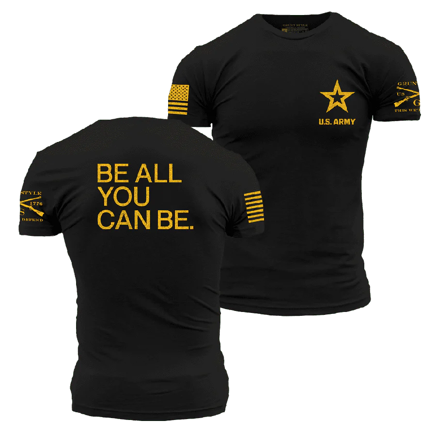 Army Be All You Can Be T-Shirt - Black