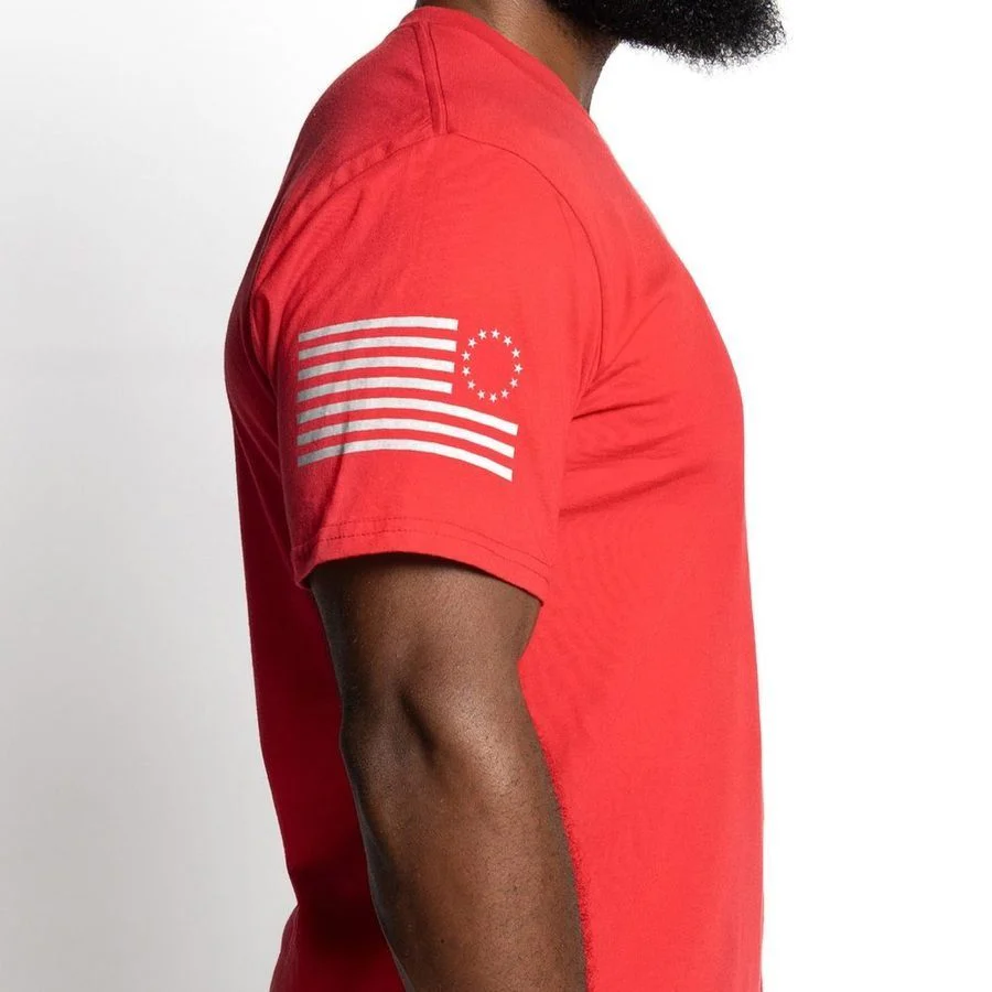 Betsy Ross Basic T-Shirt - Red - Image 4