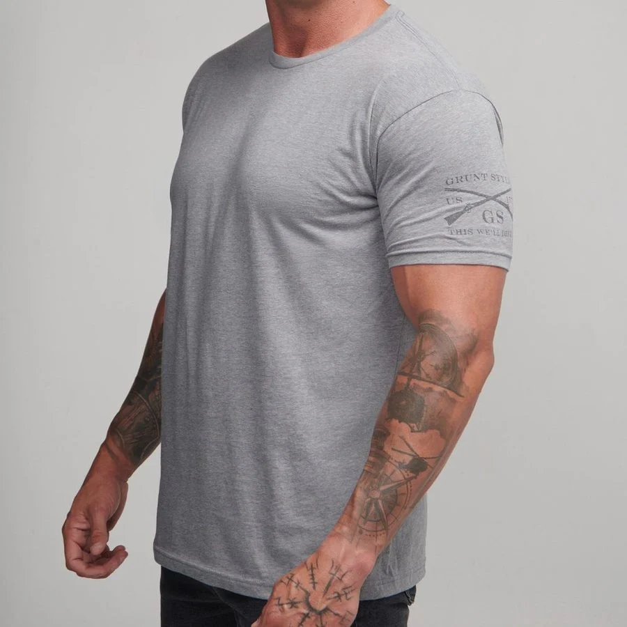 Basic T-Shirt - Dark Heather Grey - Image 2
