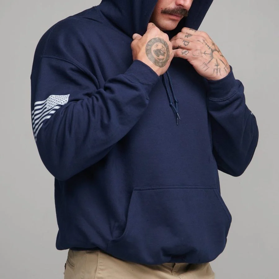 Basic Hoodie - Navy - Image 3