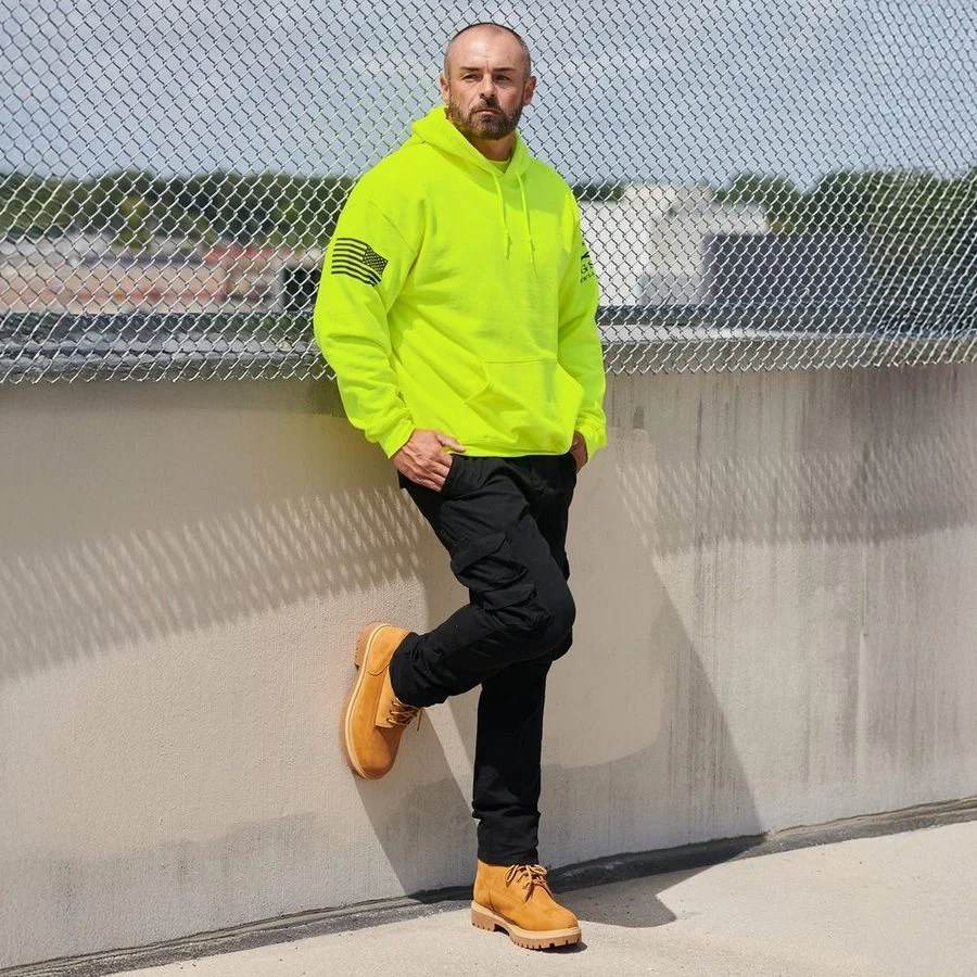 Basic Hoodie - Safety Green - Image 2