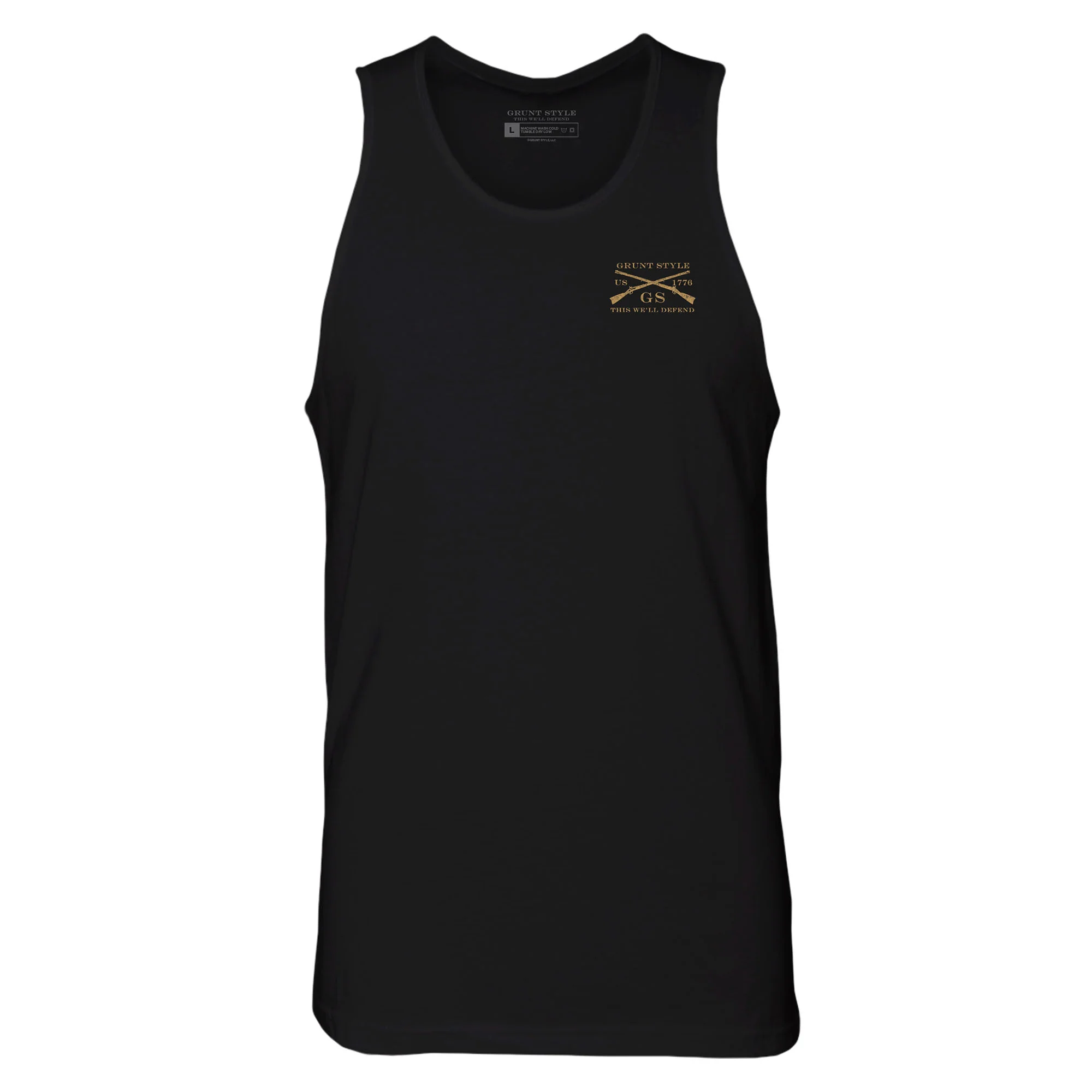 Basic Men's Tank - Black - Image 2