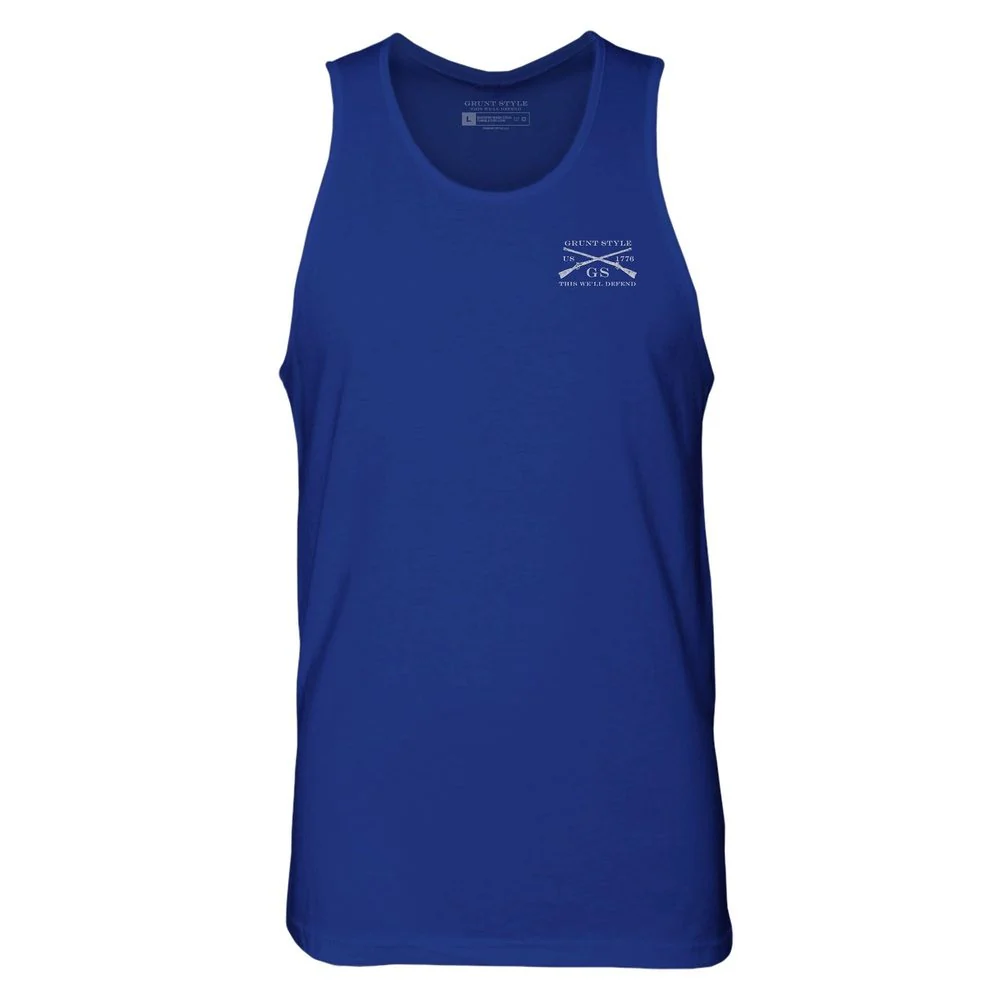 Basic Men's Tank - Royal - Image 2