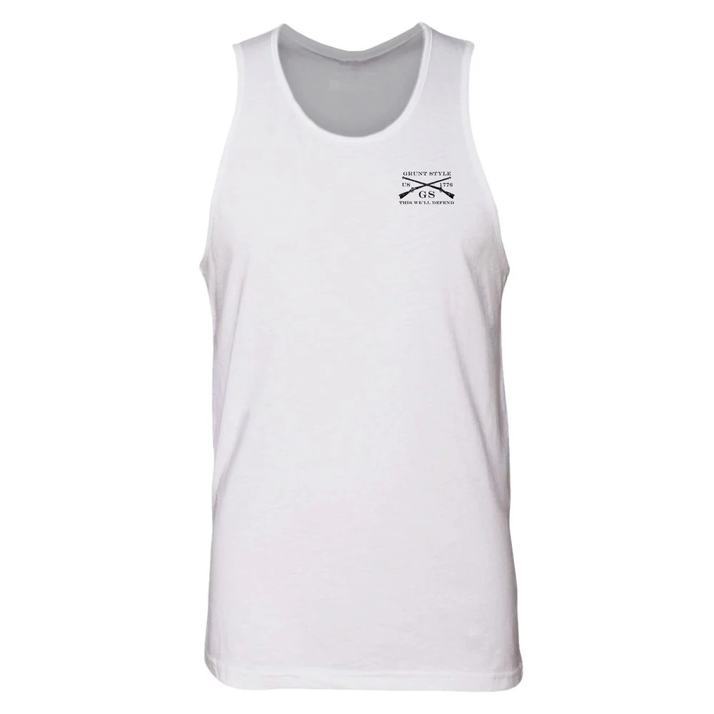 Basic Men's Tank - White - Image 2
