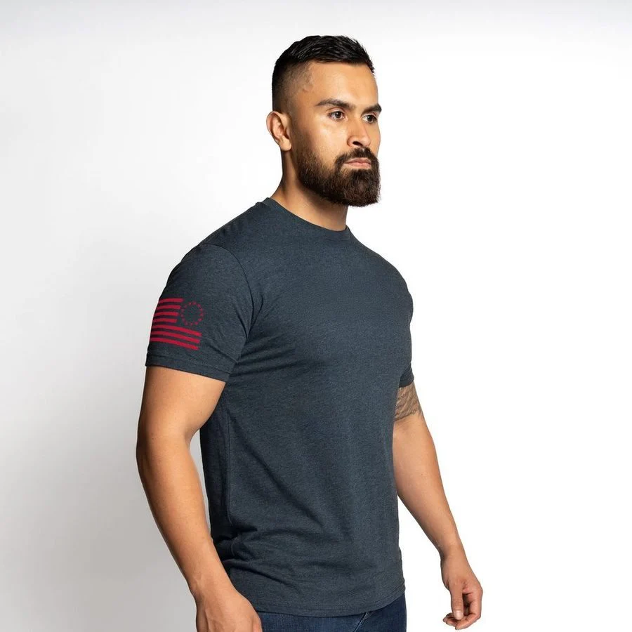 Betsy Ross Basic T-Shirt - Midnight Navy - Image 5