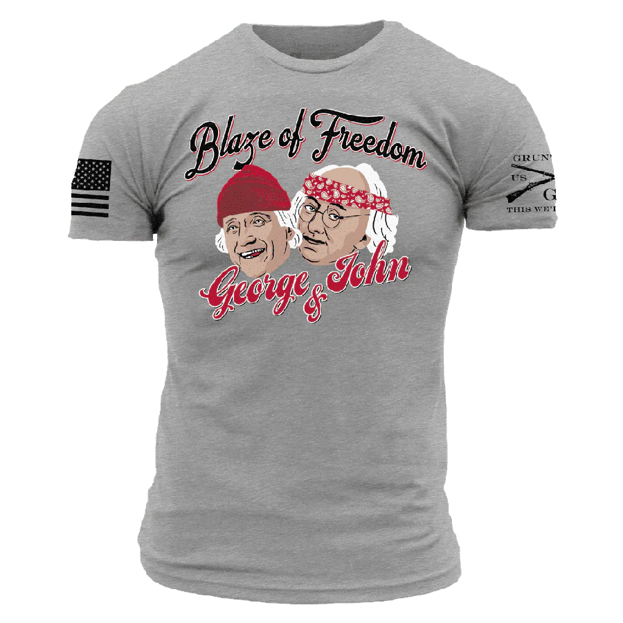Blaze of Freedom T-Shirt - Dark Heather Gray