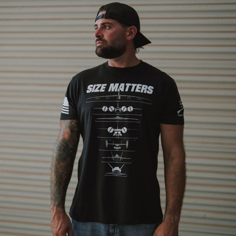 Cockpit Size Matters T-Shirt - Black - Image 3