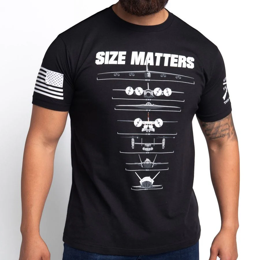 Cockpit Size Matters T-Shirt - Black - Image 5