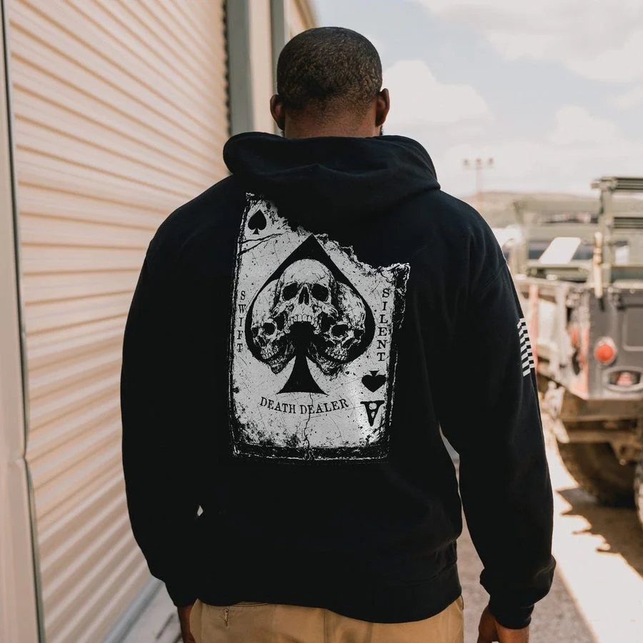 Death Dealer Full-Zip Hoodie - Black - Image 2