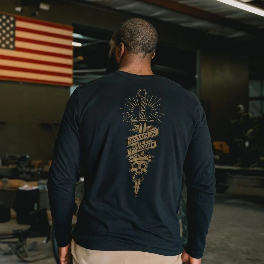 Death To Tyrants Long Sleeve - Black - Image 2