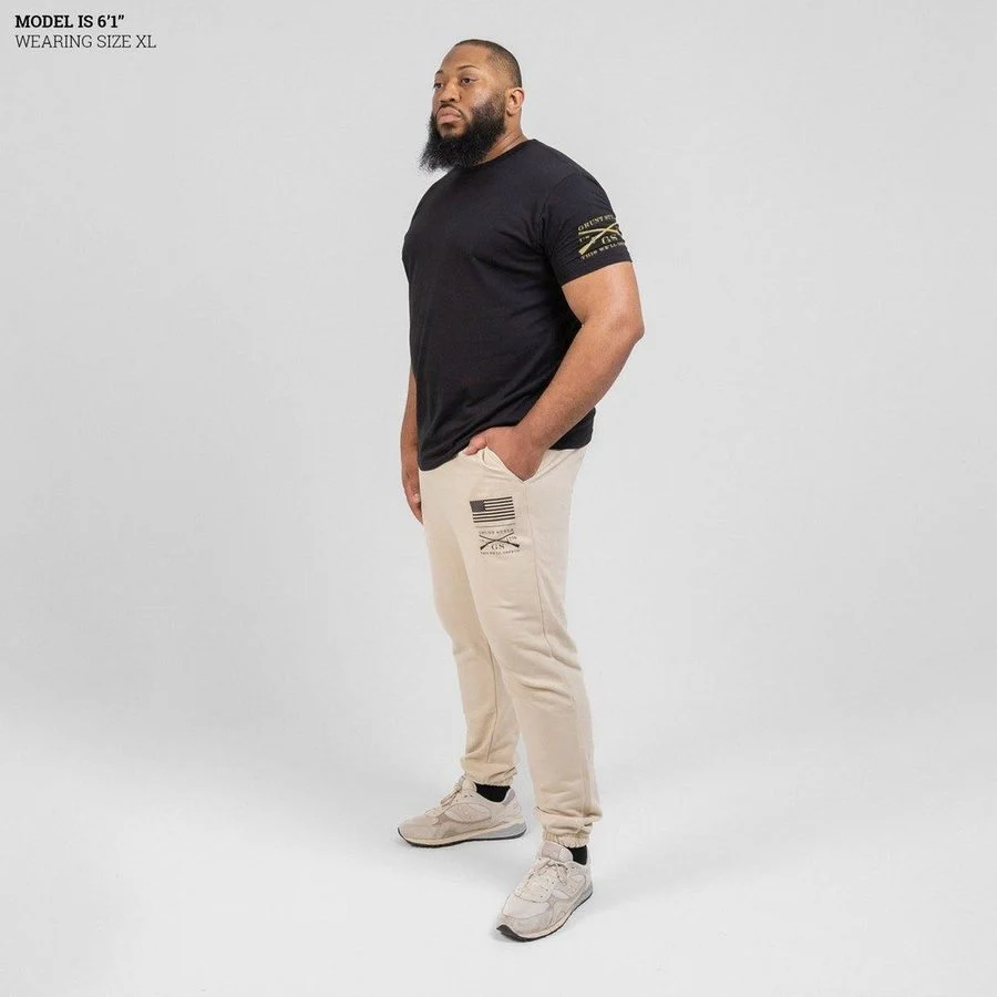 Basic Sweat Pant - Sand - Image 4