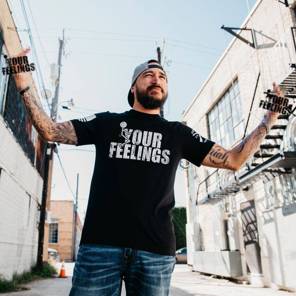 F*ck Your Feelings T-Shirt - Black - Image 2