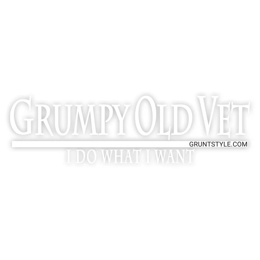 Grumpy Old Vet Decal - Image 2