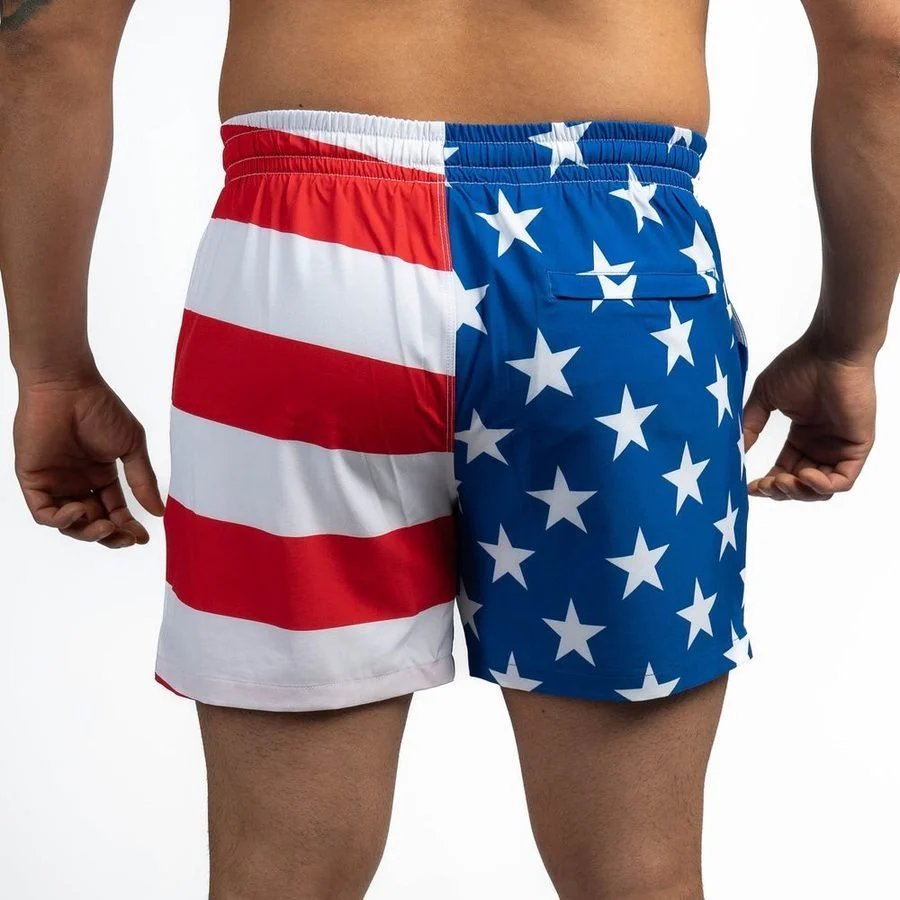 Grunt Short 5" Inseam - American Flag - Image 10