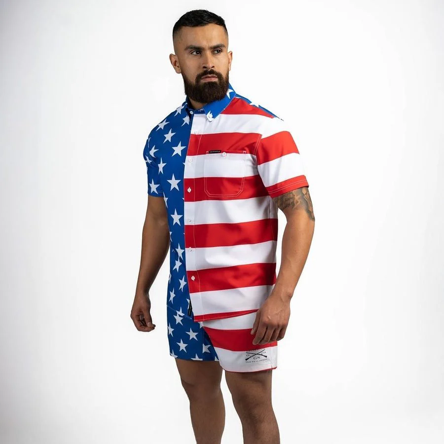 Grunt Short 5" Inseam - American Flag - Image 15