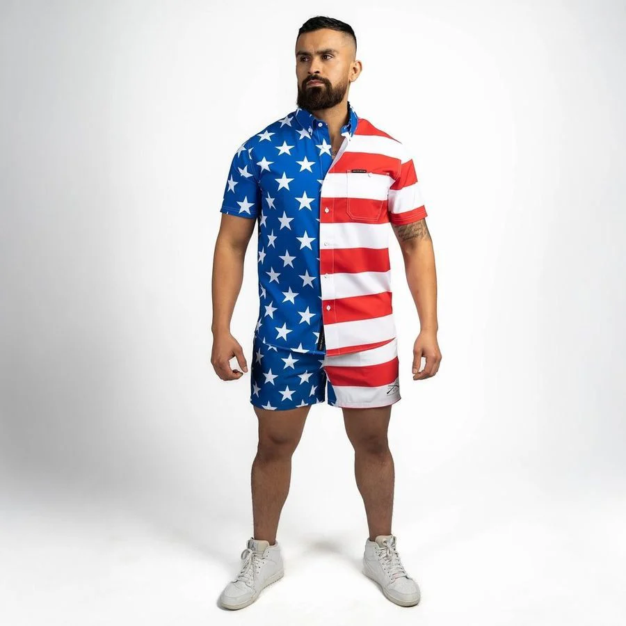 Grunt Short 5" Inseam - American Flag - Image 16