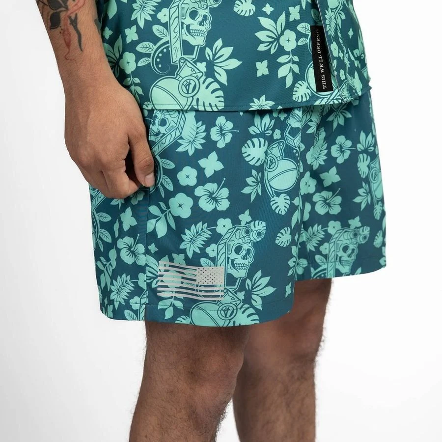 Grunt Short 5" Inseam - Tropical Death Harbor - Image 13