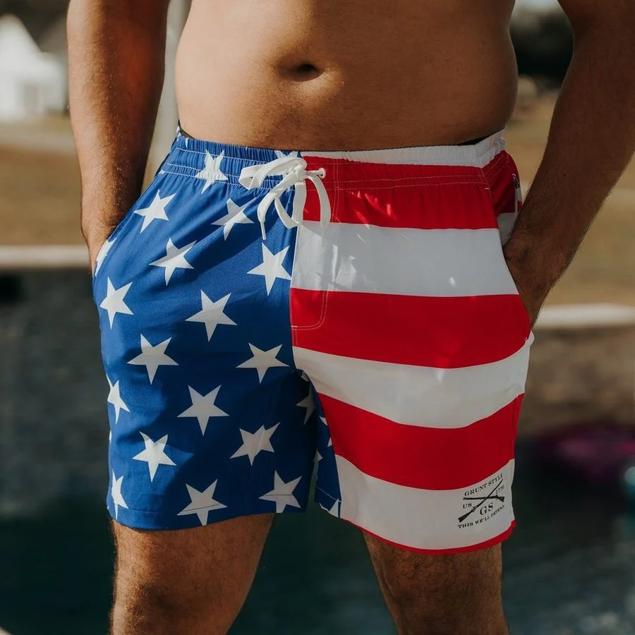 Grunt Short 7" Inseam - American Flag - Image 2