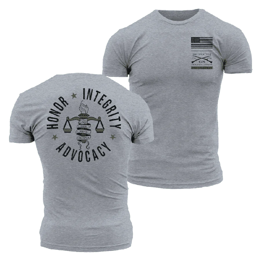 Grunt Style Foundation Advocacy T-Shirt - Dark Heather Gray