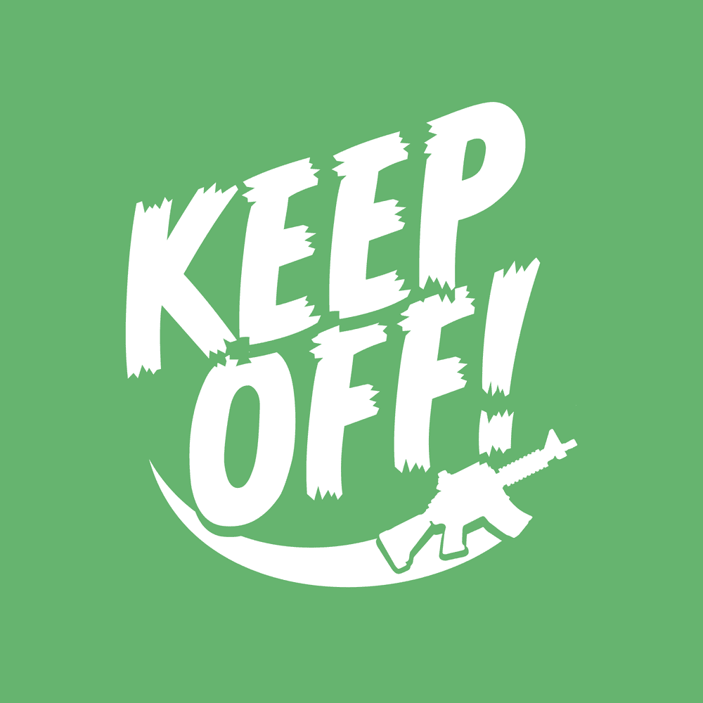 Keep Off T-Shirt - Kelly Green - Image 2