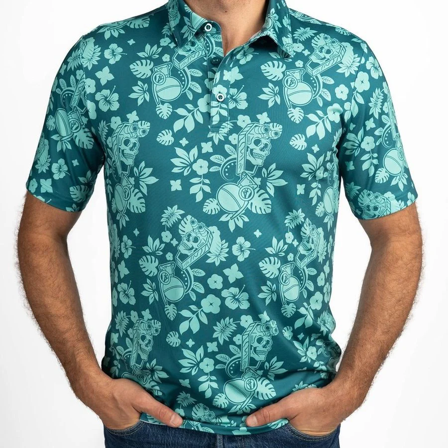 Men's Polo - Tropical Death Harbor - Image 6
