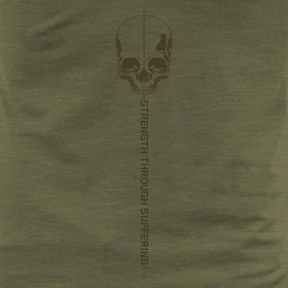 Strength Through Suffering T-Shirt - Military Green - Image 6
