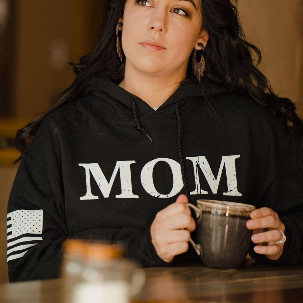 Women's Mom Defined Hoodie - Black - Image 2