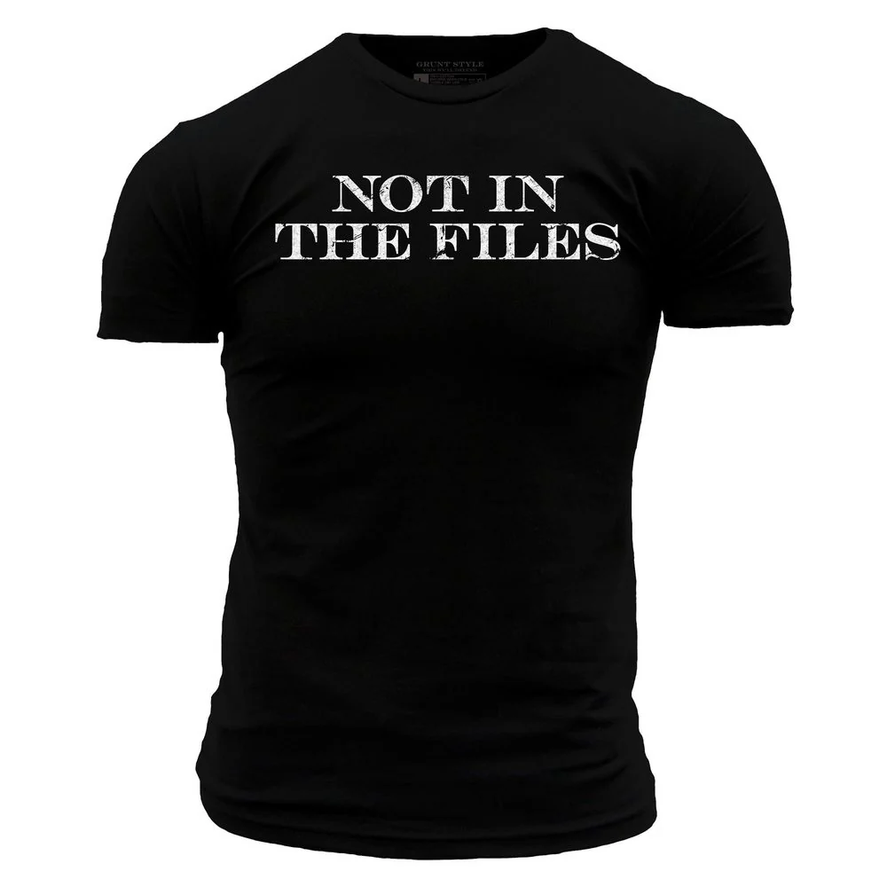 Not In The Files T-Shirt - Black