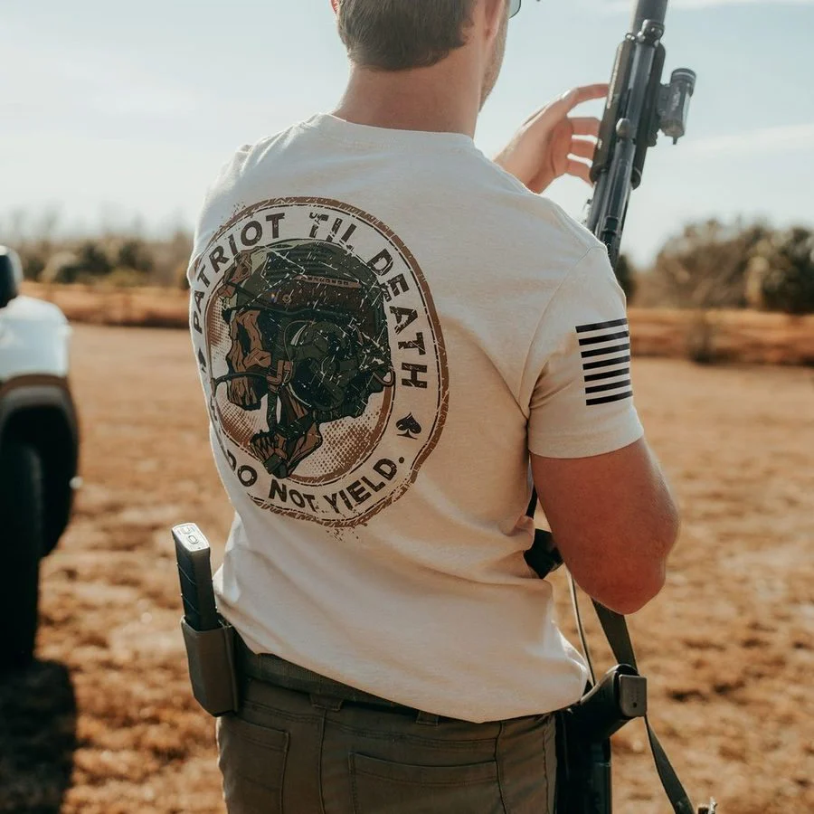 Patriot Seal T-Shirt - Sand - Image 2