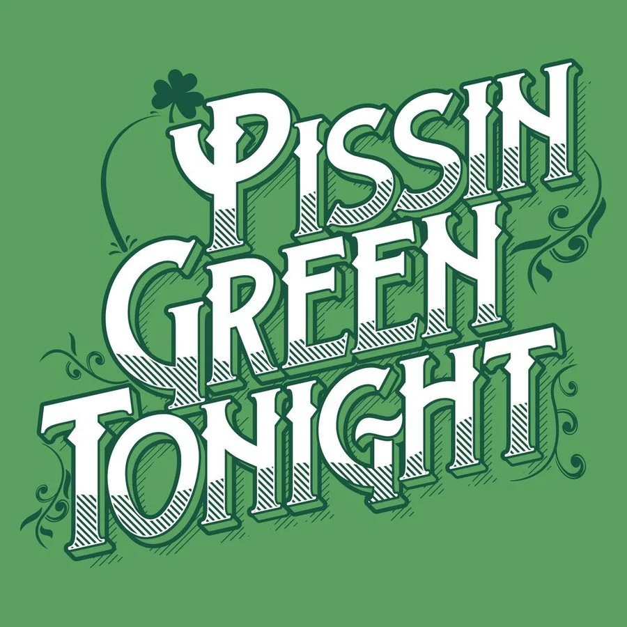 Pissin' Green T-Shirt - Kelly Green - Image 5
