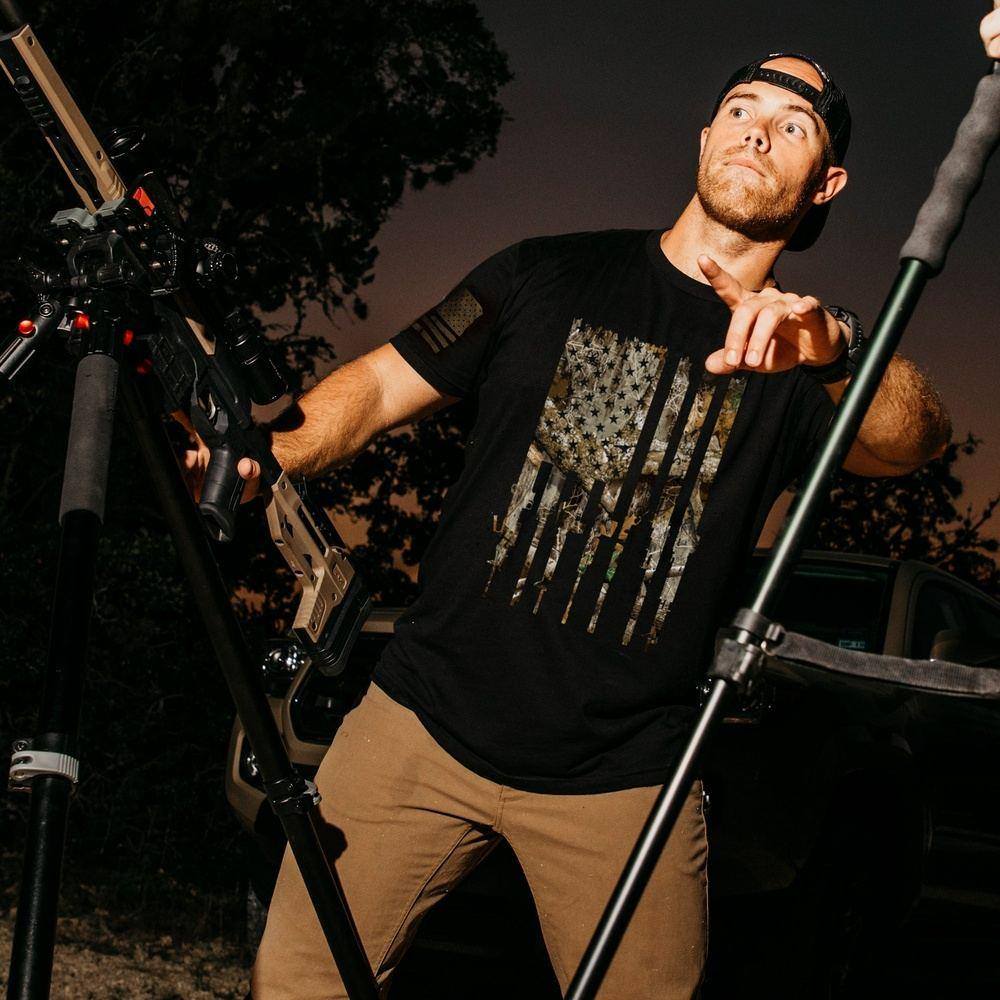 Realtree Edge® Rifle Flag T-Shirt - Black - Image 2