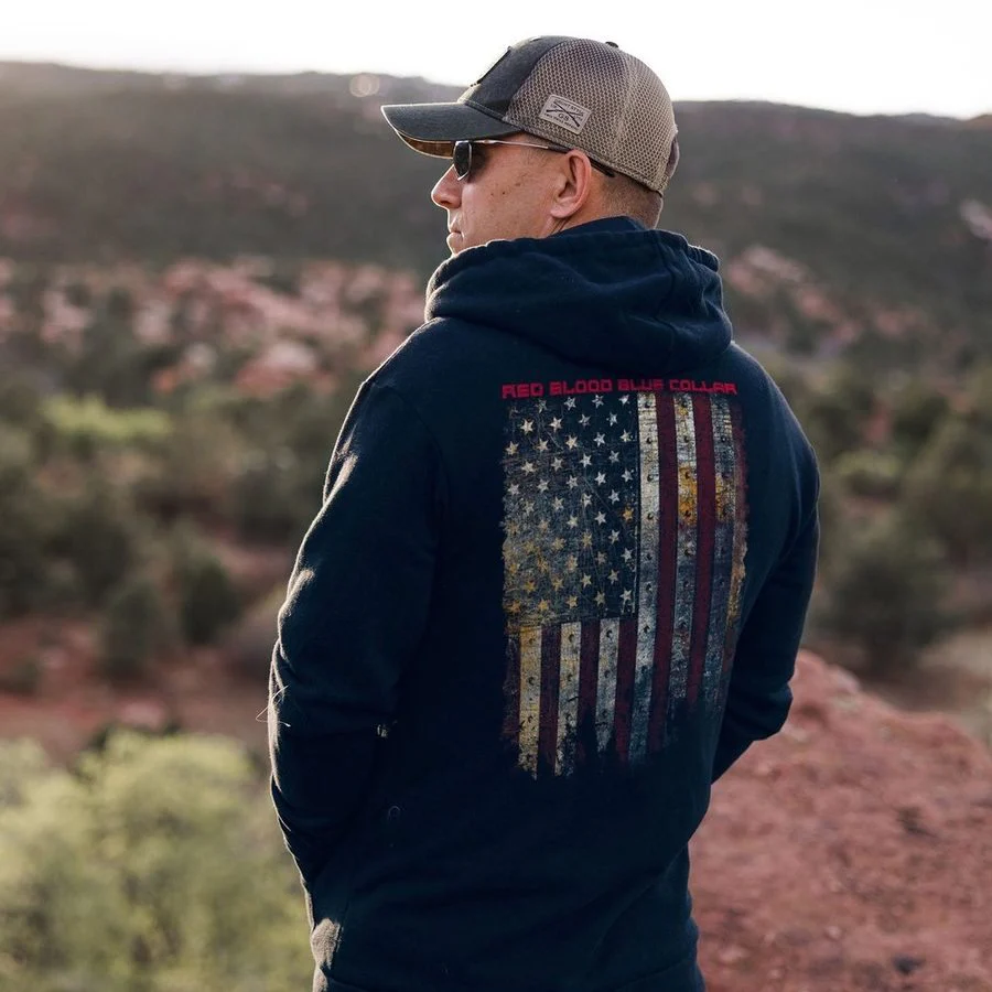 Red Blood Blue Collar™ Full-Zip - Navy - Image 2