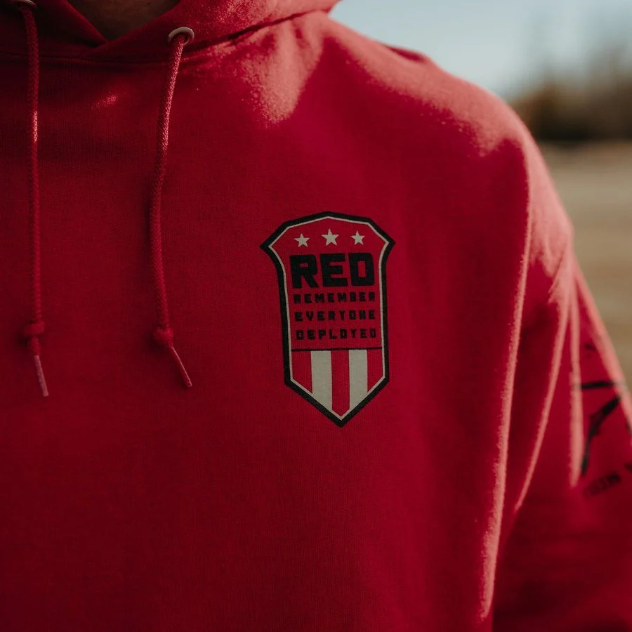 Mission RED Hoodie - Red - Image 3