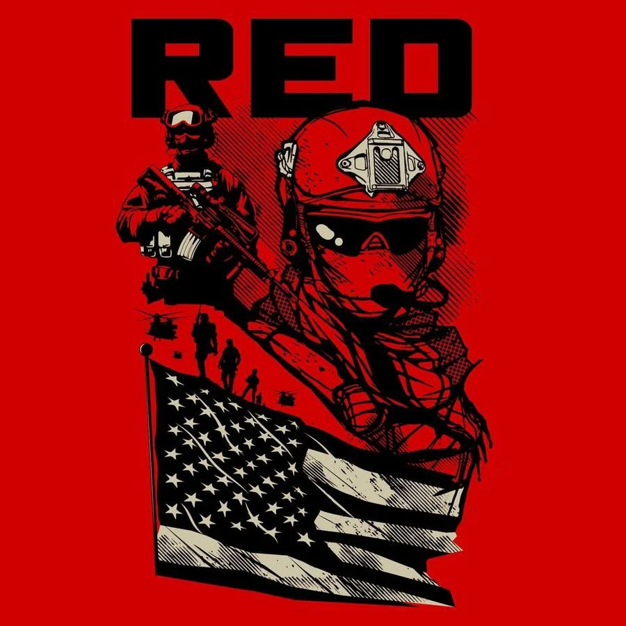 Mission RED Hoodie - Red - Image 5