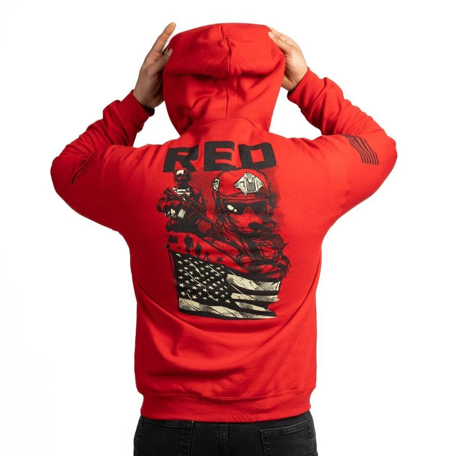 Mission RED Hoodie - Red - Image 7