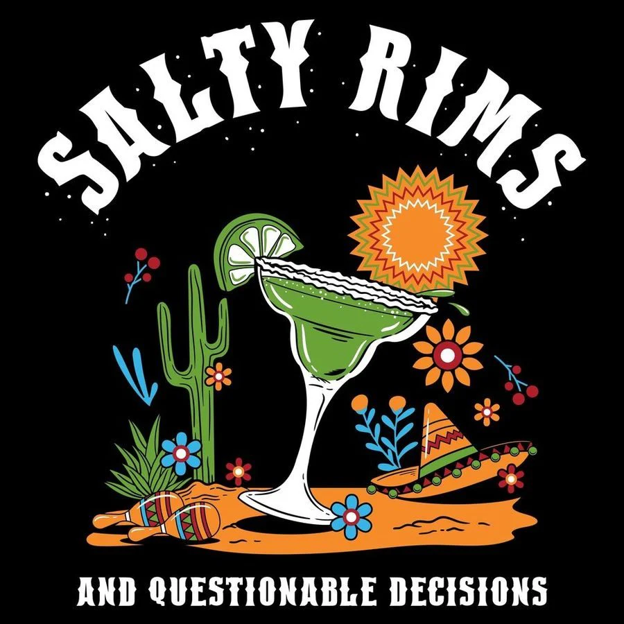Salty Rims T-Shirt - Black - Image 4