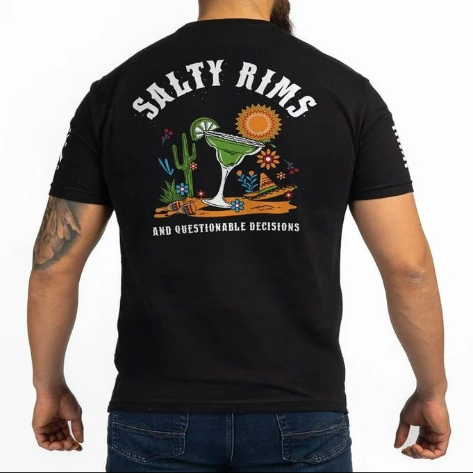 Salty Rims T-Shirt - Black - Image 6