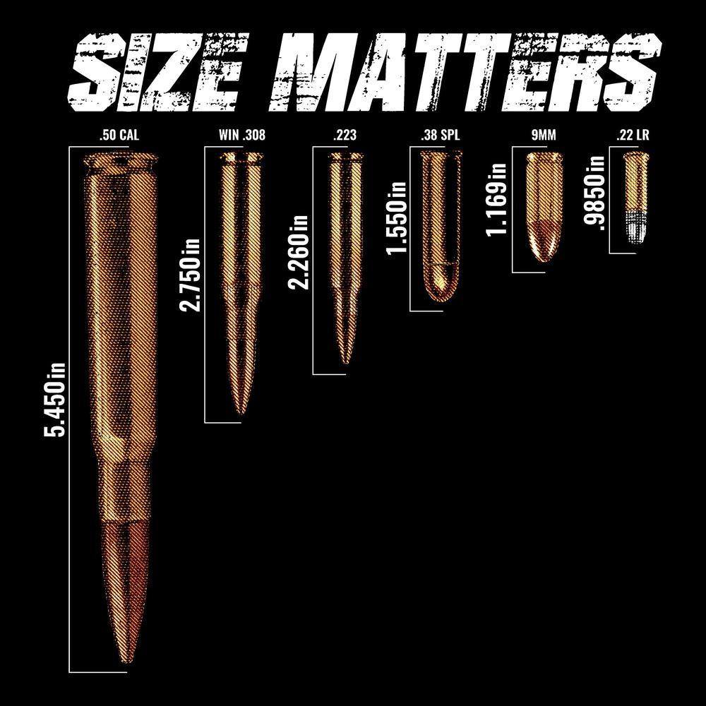 Size Matters T-Shirt - Black - Image 5