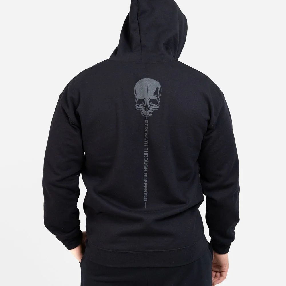 Strength Through Suffering Full-Zip Hoodie - Black - Image 6