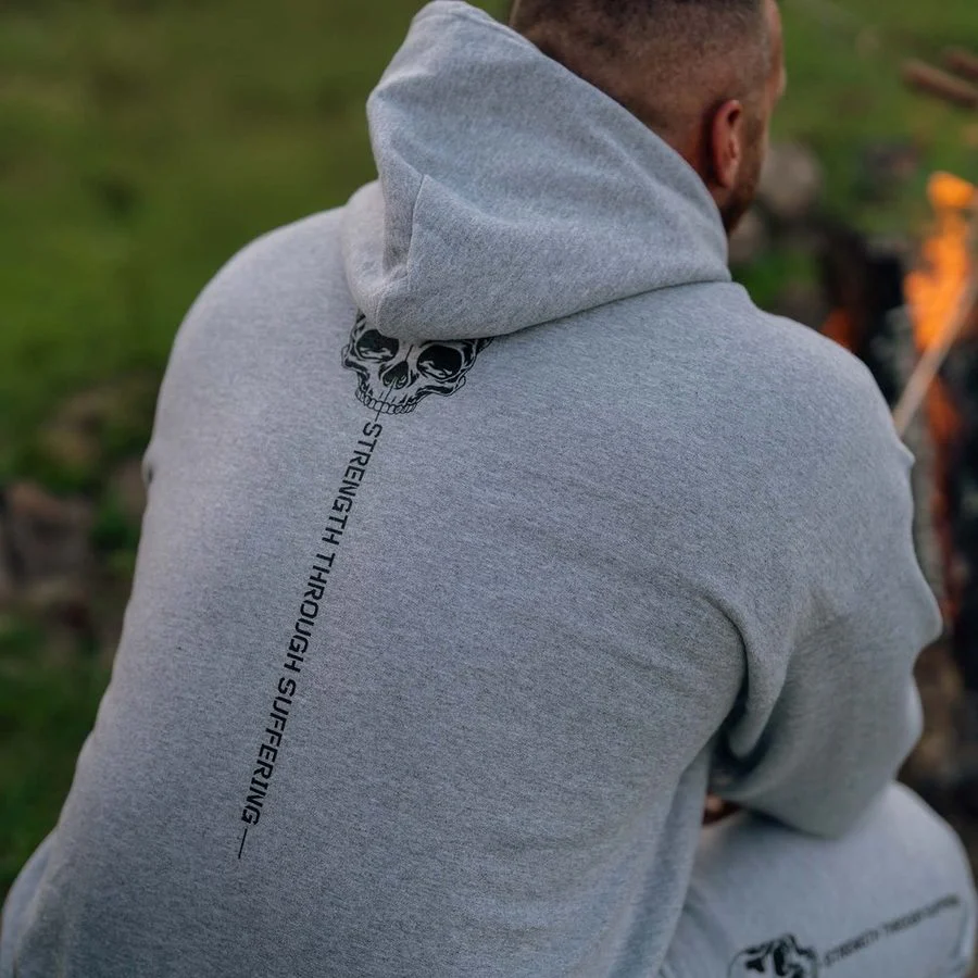 Strength Through Suffering Hoodie - Sport Gray - Image 3