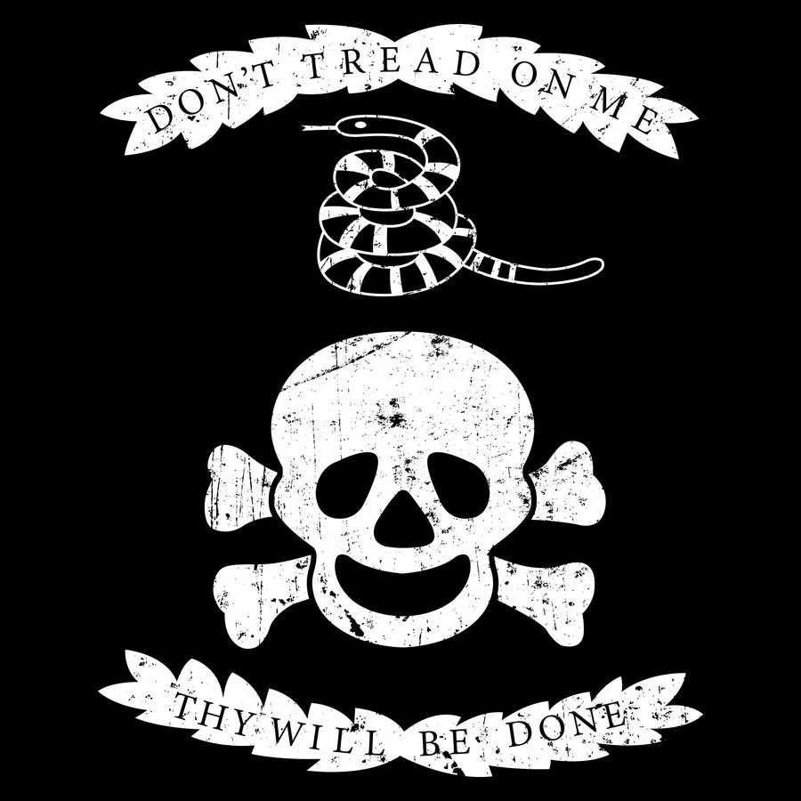 Veterans Exempt Flag T-Shirt - Black - Image 3