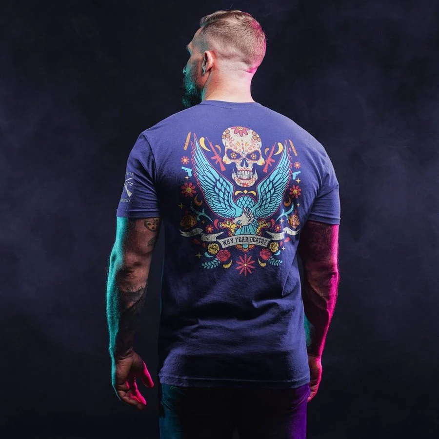 Why Fear Death T-Shirt - Future Dusk - Image 2