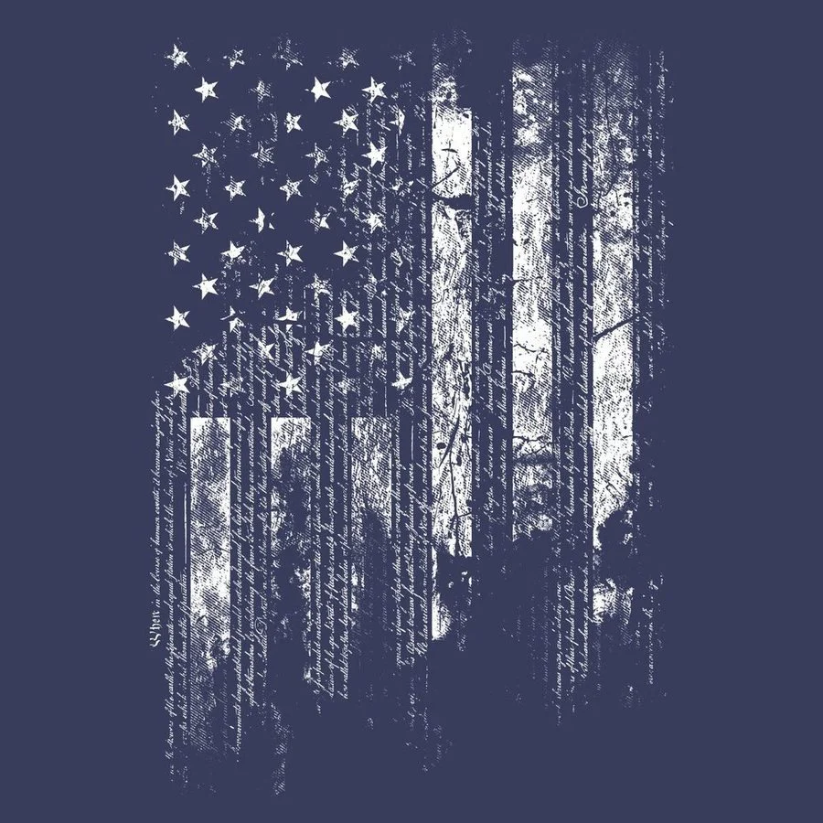 Women's 1776 Flag Boyfriend Fit T-Shirt - Future Dusk - Image 6
