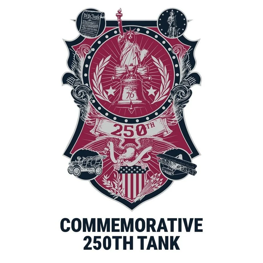 Women's 250th Commemorative Racerback Cropped Tank - White - Image 4