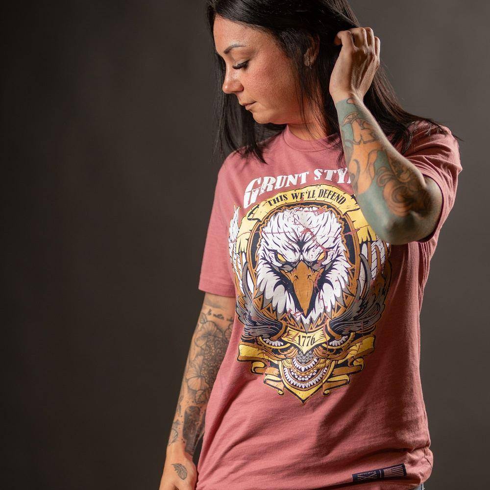 Women's Easy Rider Boyfriend Fit T-Shirt - Heather Mauve - Image 3