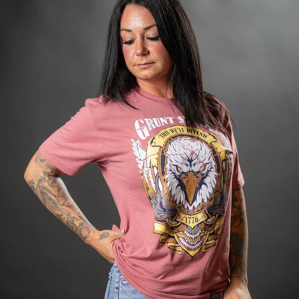 Women's Easy Rider Boyfriend Fit T-Shirt - Heather Mauve - Image 4