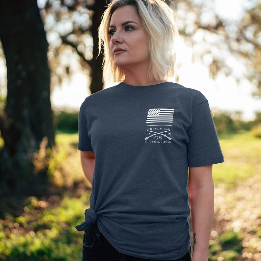 Women's Even Divided Boyfriend Fit T-Shirt - Midnight Navy - Image 2